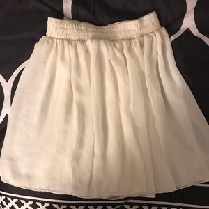 American apparel sheer white skirt
